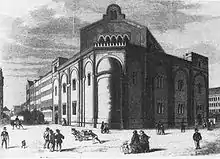 Alte Synagoge in Leipzig, Gottschedstraße, 1850