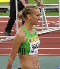Olga Rypakowa – unter anderem Olympiasiegerin von 2012 – Rang sieben mit 14,09 m