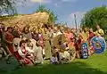 Germanen beim Römerfest im Opfermoor (Niederdorla)