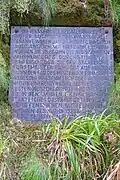 Infotafel am Wasserfall