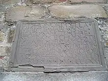 Inschrift zum Umbau des Oratoriums 1507
