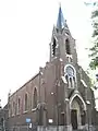 Kirche mit dem Patrozinium der Heiligen Herlindis und Relindis in Ordingen, Sint-Truiden, Limburg, Belgien