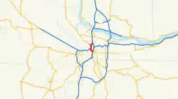 Streckenverlauf der Interstate 405