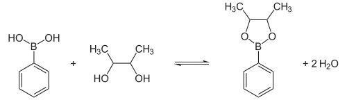 Synthese Boronsäureester in neutraler Lösung