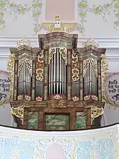 Detail: Orgel von Johann Konrad Brandenstein