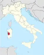 Lage innerhalb Italiens
