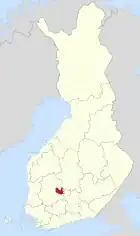 Lage von Orivesi in Finnland