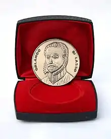 Vorderseite der Orlando-di-Lasso-Medaille von Franz Josef Wagner (1969)