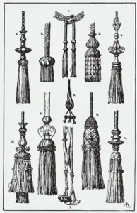 Abbildung historischer Quasten