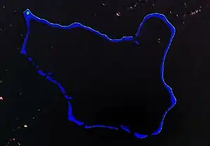 NASA-Satellitenbild von Oroluk