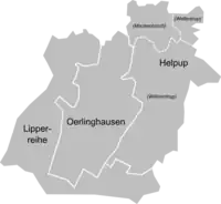 Ortsteile von Oerlinghausen
