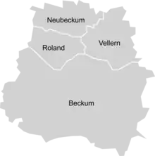 Stadtteile von Beckum