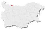 Karte von Bulgarien, Position von Orjachowo hervorgehoben