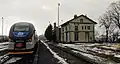844.013 auf dem Bahnhof Osíčko (Zlínský kraj, 2017)