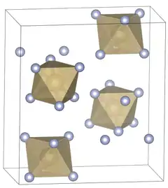 Elementarzelle von Osmium(VI)-fluorid
