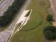 Luftbild des Fürstengrabes