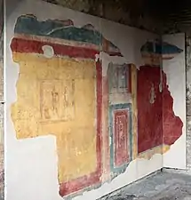 Freskierte Wand