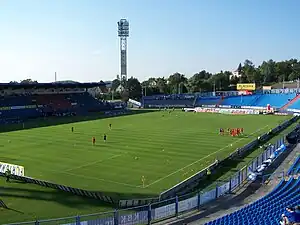 Das Stadion Bazaly in Ostrava (August 2009)