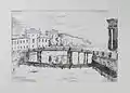 Schloss Litovsky, 1922 (Lithografie)
