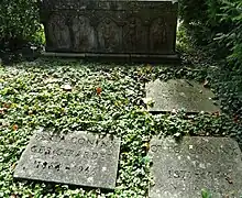 Werner Coninx (1911–1980) Kunstmaler, Kunstsammler, Mäzen. Otto Coninx-Girardet (1871–1956) Bergbauingenieur, Verleger. Bertha Coninx-Girardet (1884–1966). Grab, Friedhof Rehalp, Zürich