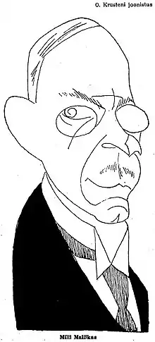 Der estnische Schriftsteller Hugo Raudsepp (Pseudonym Milli Mallikas)