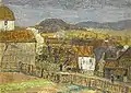 Gemälde Otto Modersohn vor dem Gewitter 1912.