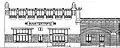 Originalentwurf von Otto Wagner, die Ecktürmchen wurden letztlich nicht realisiert