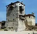 Der Prosphorios-Turm, das Wahrzeichen von Ouranoúpoli
