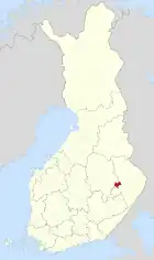 Lage von Outokumpu in Finnland