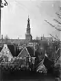 Ansicht des Rathausturms und seiner Umgebung aus dem Jahr 1907