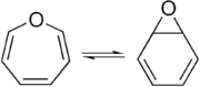 Chemisches Gleichgewicht zwischen Oxepin und Benzoloxid