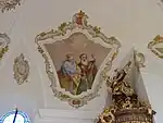 Pfarrkirche St. Michael, Deckenmalerei von F. A. Weiß