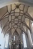 Netzrippengewölbe im Chor