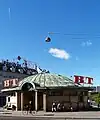 Die 1904 bis 1907 er­rich­te­te War­te­hal­le am Triang­len