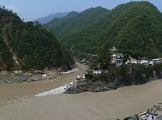 Blick auf Rudraprayag