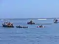 Fischer- und Diamentensuchboote im Hafen von Port Nolloth