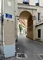 Eingang zum Cour de la Métairie, Nr. 92