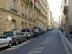 Rue Saint-Didier gesehen von der Avenue Kléber