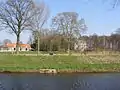 In trockenen Zeiten kann der Wasserstand aus der Schipbeek erhöht werden.