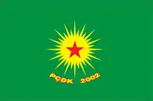 Partei für eine politische Lösung in Kurdistan PÇDK, Schwesterorganisation der PKK in Irak