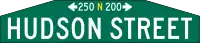Straßennamensschild(Philadelphia)