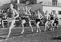 András Csaplár – hier bei einem Rennen in Warschau 1939 an vierter Stelle liegend – wurde Siebter