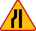 A-12cEinseitig verengte Fahrbahn (links)