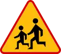 A-17Kinder kreuzen! Schule! KiTa!