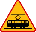 A-21Straßenbahn kreuzt