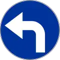C-4Links hinter dem Zeichen