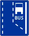 D-11Beginn einer Busfahrspur