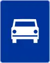 Zeichen für die Schnellstraße