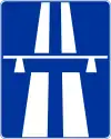 Zeichen für die Autobahn