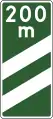 F-14eAnkündigungsbake zweistreifig auf Schnellstraßen (200 m)
